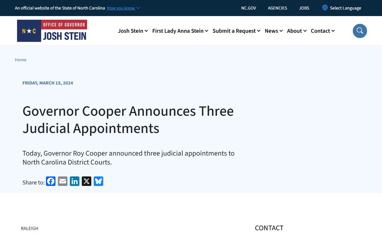 Union County Clerk of Superior Court records judicial appointment source