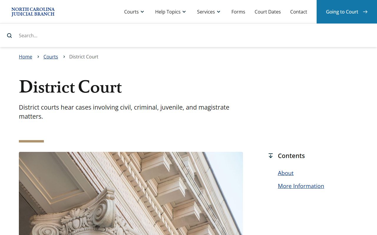 Union County court dockets North Carolina District Court overview