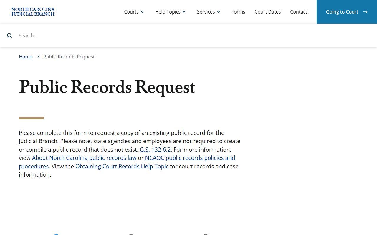 Union County court records public records request guidance