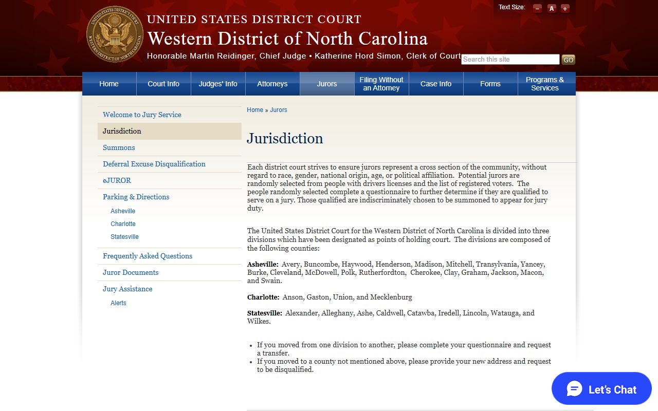 Union County District Court records Western District jurisdiction