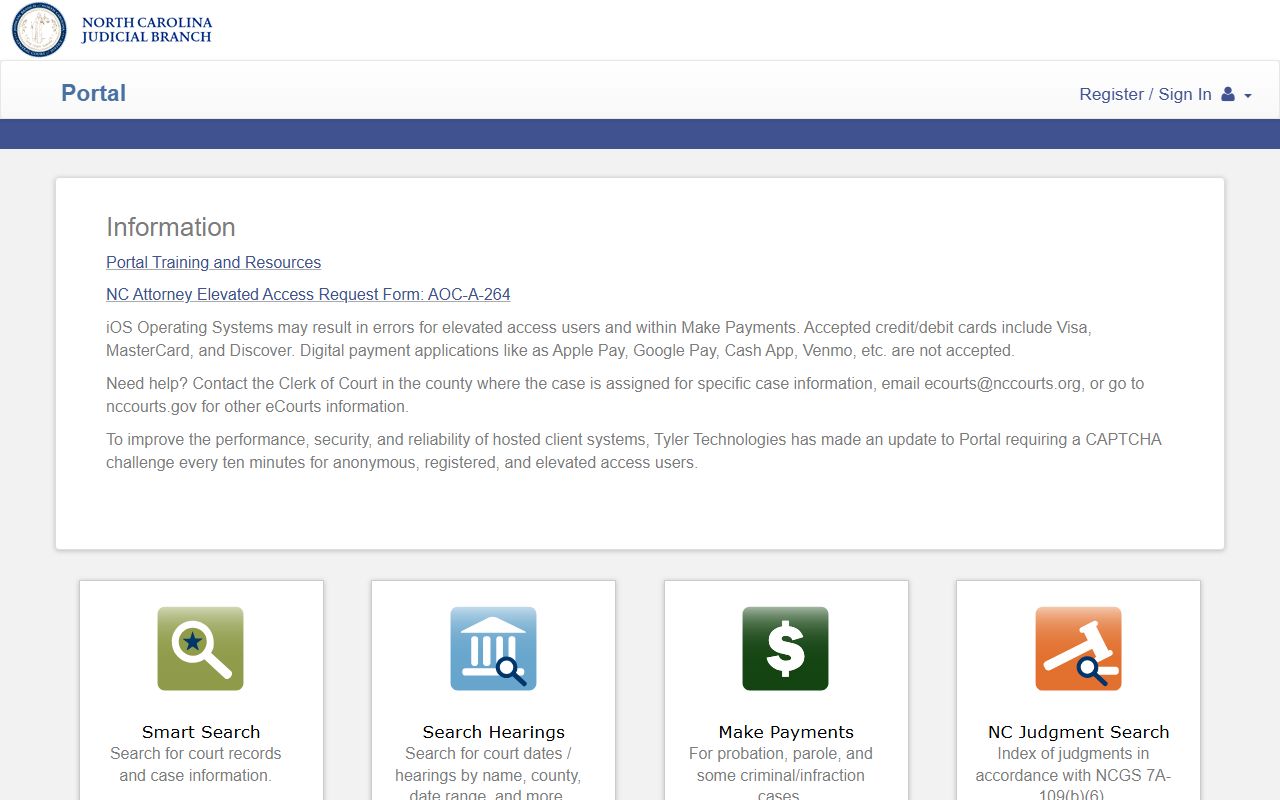 Union County Court records North Carolina eCourts Portal