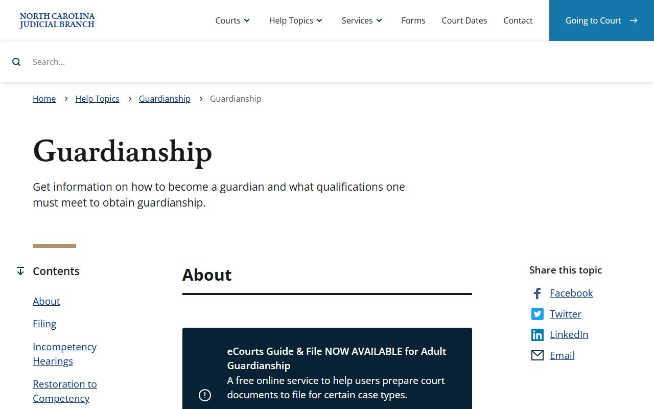 Union County probate records guardianship help topic