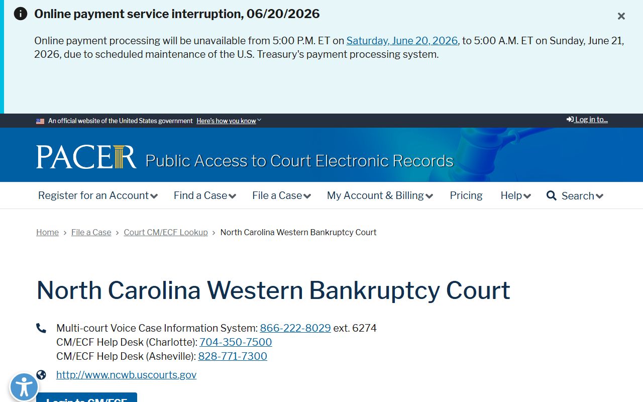Union County probate records PACER bankruptcy lookup