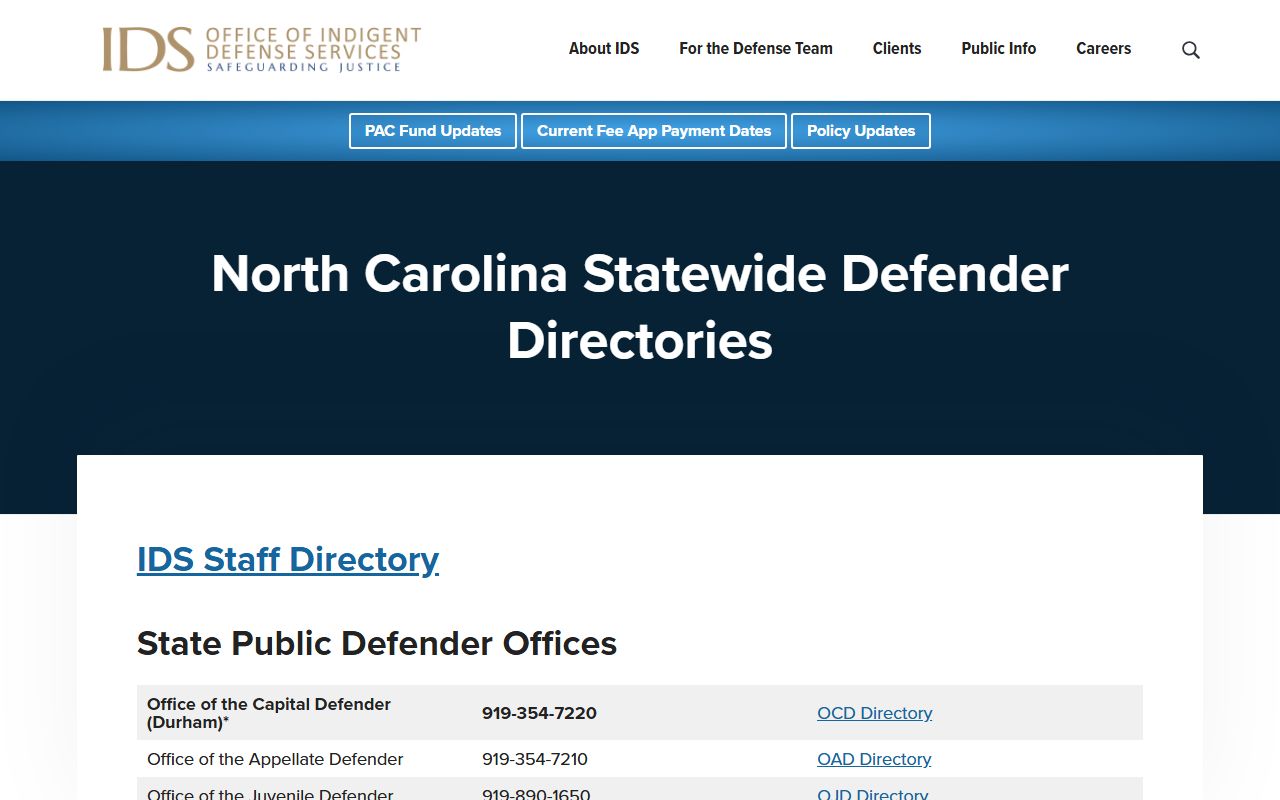 Union County warrant records North Carolina defender directory